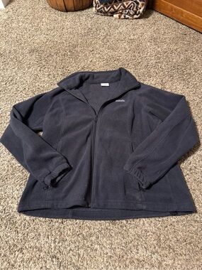 Columbia Women's Black Full-Zip Teddy Fleece Jacket